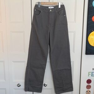 Twik women’s semi wide leg gray jeans size 26 waist 13 inches inseam 28 inches